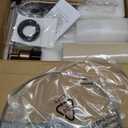 Innqoo Brown Side Table Lamp with USB Port and Outlet, Dimmable Nightstand Bedside Lamps with Linen Lampshade, Desk Lamp for Bedroom, Living Room, Guest Room, Home Office, LED Bulb Included