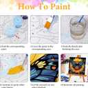 Framed Paint by Numbers Kit for Adults Beginner Butterfly, Adult Paint by Number Kits on Canvas Framed, DIY Acrylic Oil Painting by Numbers with Frame, Sunflower for Home Decor Gift 10 X 10 Inch (OPFUS2504-11)