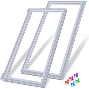 Upgraded W10830162 (Right) & W10830283 (Left) Refrigerator Door Gasket Compatible with Whirlpool Refrigerator Door Seal Kenmore Fridge French Door Gasket Seal Maytag KitchenAid Fridge Seal Replacement