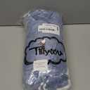 TILLYOU Toddler Flannel Blanket - Warm Cozy Baby Blanket for Boys and Girls, Smooth Cute Lightweight Blanket for Bedding Crib Stroller, 4050 inches, Navy Deer