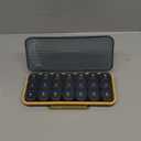 Pill Organizer 3 Times A Day - Acedada Weekly Pill Organizer 3X A Day, Large Pill Box 7 Day Medicine Organizer Pill Case, Pill Container Holder, Daily Pill Box 3 Times A Day, for Vitamin, Black Grey