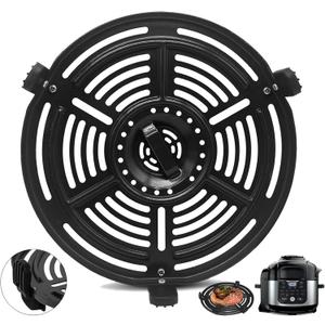 Air Fryer Grill Pan Grill Plate Crisper Plate Accessories Tray Rack for Ninja OP302 OP305 FD305 FD305 Air Fryer,Air fryer Replacement Parts for Ninja FD302 6.5 Qt FD101 5 Qt FD401 8 Qt