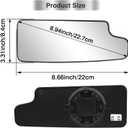 Passenger Side Lower Mirror Glass Replacement for 2019 2020 2021 2022 2023 2024 2025 Chevy Silverado GMC Sierra 1500 2500 HD 3500 HD, Right Mirror with Heated Back Plate Convex Glass