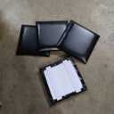 3D Anti-Collision Wall Padding for Kids, Black Peel and Stick headboard Panels, Self-Adhesive Headboard Panels for Wall, Bedroom/Living Room Upholstered Wall Panel(4 Pack -11.8" x 11.8")