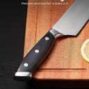 Chef Knife 8-Inch  German High Carbon Stainless Steel 1.4116 Blade, Sharp Kitchen Knife, Ergonomic Pakkawood Handle, 3-Year Warranty