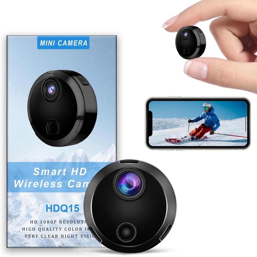 1080P HD WiFi Security Camera -Hidden Cameras - WiFi Camera - Spy Cam-Indoor Nanny Cam -Surveillance Cameras with Motion Detection and Night Vision - Home Security for with App