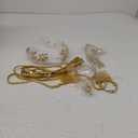 Cindeer 8 Pcs Greek Goddess Costume Accessories Set for Women Leaf Crown Headband Upper Arm Cuff Bracelet Leaf Dangle Earring