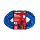 Husky 14 Gauge Cold Weather Indoor-Outdoor Extension Cord, 100 ft, Blue