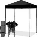 EAGLE PEAK 6x4 Instant Pop Up Canopy Tent, Black, No Wall
