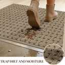 Door Mat Indoor Entrance 36"x60", Non-Slip Entryway Rugs, Beige