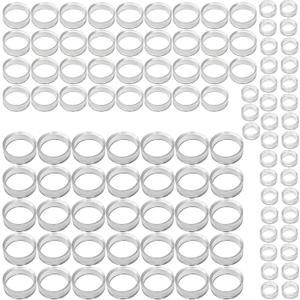 (105 Pack) Baseball Display Stand,Spheres Holder, Clear Baseball Ring, Sphere Stand,Round Display Stand for Golf Ball, Baseball, Softball, Tennis Ball, Spheres, Marbles, 3 Sizes: Large, Medium, Small (105 PCS / 3 sizes)