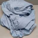 Wokceer 7.2FT Round Backdrop Cover Round Arch Covers with Buckles Polyster Dusty Blue Circle Balloon Arch Cover for Wedding Birthday Party Ceremony Decor