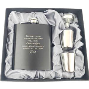 Having You Son-in-Law Dad Flask - Perfect Fathers Day & Birthday Gift for Son in Law