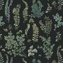 Hopepak 16.1''x394'' Moss Leaf Peel and Stick Wallpaper - Dark Floral Tropical Green Leaf Self Adhesive Removable Floral Contact Paper for Home Bedroom Decor