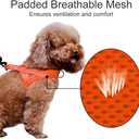 Plutus Pet No Pull Dog Harness with Breathable Mesh Padded, Adjustable Reflective Escape Proof Dog Harness, Quick Fit Dog Vest Harness for Small Medium Large Dogs(XL, Orange)