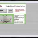 FLYZZZ Adjustable Sliding Window Screen, 2 Ways Aluminum Frame Expandable Window Screen (15.74 ''h x21-40''w)or Convert to Vertical (21.65"h x 15-28"w), B