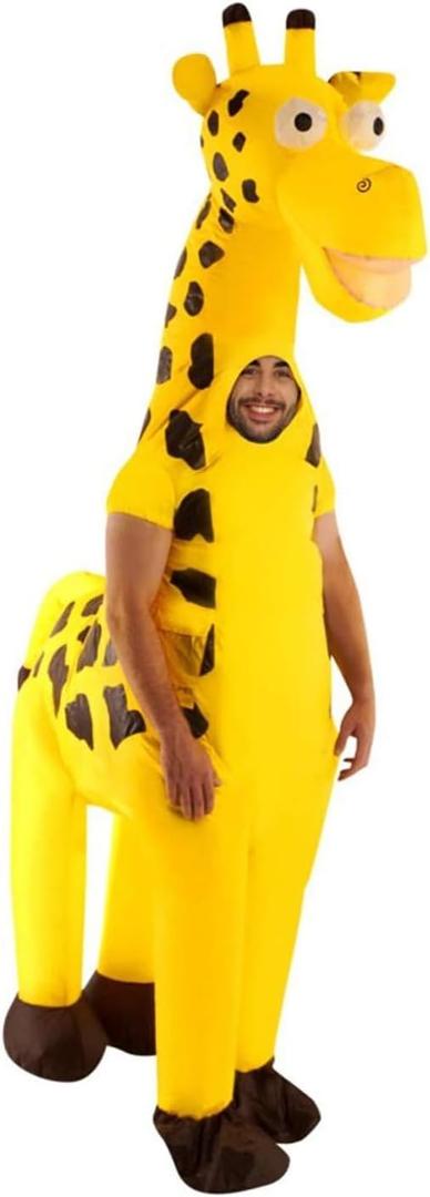 Morph Inflatable Giraffe Costume Adult, Giraffe Outfit, Inflatable Giraffe Costume for Parties, Festivals, Events, One Size