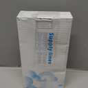 Faucet Supply Lines 24" Stainless Steel Braided Water Supply Line - 3/8" Female Compression Thread x 1/2" I.P. Female Straight Thread Faucet Hose Connector x 2 Pcs (1 Pair)