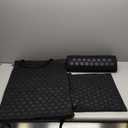 Acupressure Mat and Pillow Set with Extra Mini Accupressure Massage Pad - Acupuncture Mat Full Body - Accupoint Pad with Pressure Point for Back Pain (Black)