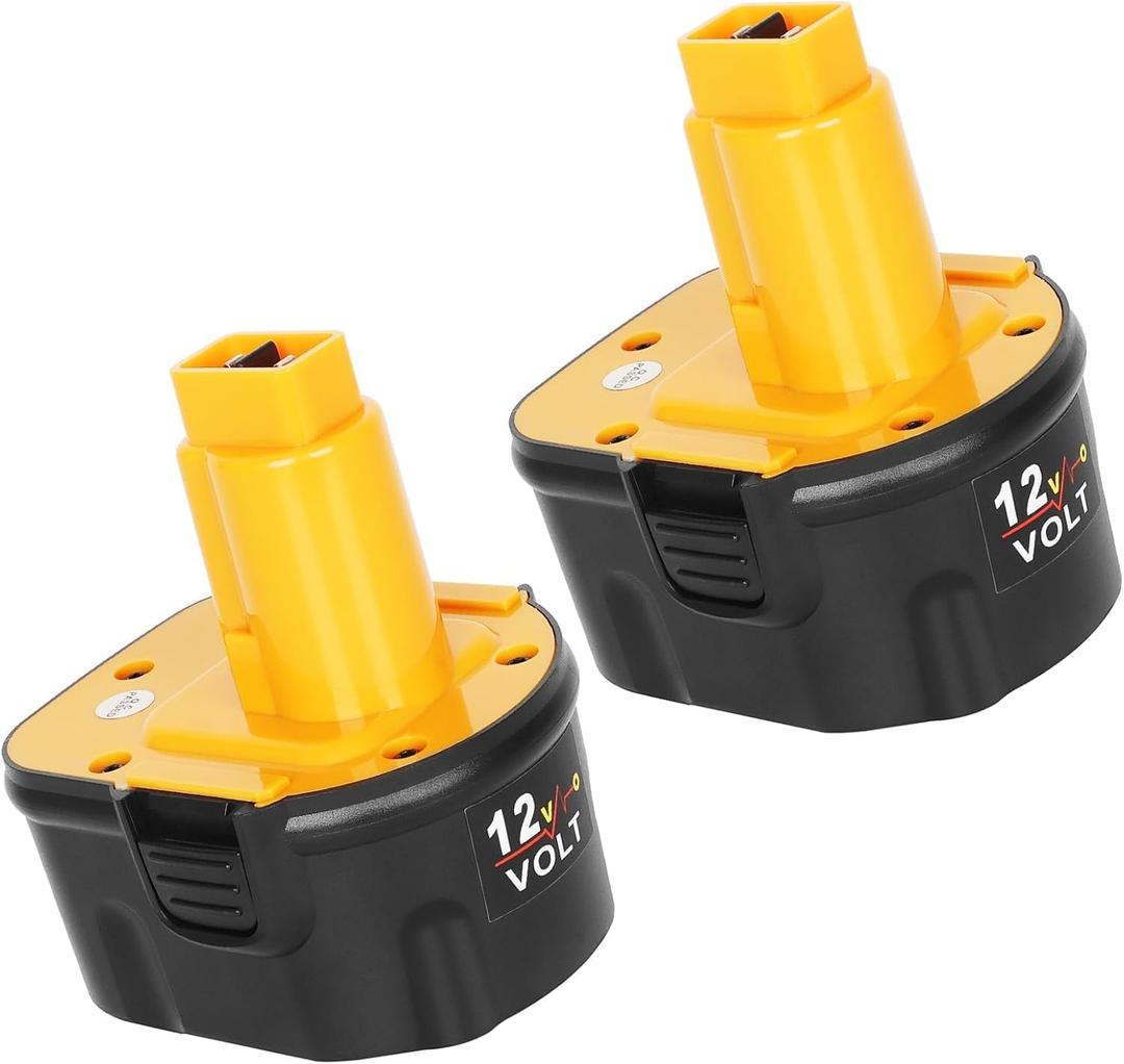 2Pack 12V 4.5Ah Ni-Mh Battery for Dewalt DW9071 DW9072 DC9071 DE9037 DE9071 DE9072 DE9074 DE9075 152250-27 397745-01,Replace Battery Compitable with Dewalt 12 Volt Cordless Power Tools