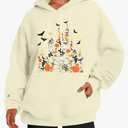 Halloween Sweatshirt for Women Spooky Ghost Hoodie Magic Kingdom Pullover Tops Fall Holiday Long Sleeve Shirt, Size XL