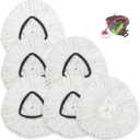for Ocedar Spin Mop Replacement Head 6 Pack Mop Refill Compatible with Ocedar Triangle Swivel Mops Microfiber Swivel Mop Refill, for Ocedar Easywring 1 Tank Spin Mop,Machine Washable Easy-to-Replace