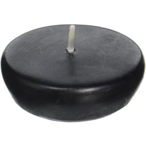 Zest Candle 24-Piece Floating Candles, 2.25-Inch, Black