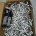 Christmas Lights Outdoor, 33ft 400 LED Warm White Icicle Lights for Outside House, Plug in Connectable Twinkle Tree Light 8 Modes Timer Waterproof for Patio Window Party Indoor Holiday Decorations