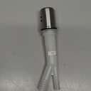 Design House 522953 Dishwasher Air Gap Kit with Solid Brass Skirted Cover, Satin Nickel