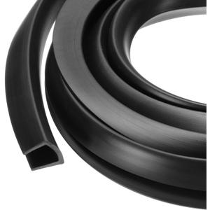 PATIKIL 13.1ft U Rubber Edge Trim Fit for 13mm Edge, 15 mm x 17 mm Black