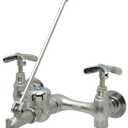 Zurn - ZJP1996-SF JP1996-SF Chrome Double Handle Service Sink Faucet, Mop Service Sink Faucet