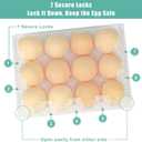 SINLUCESCE 120 Packs Plastic Clear Egg CartonEgg Cartons 3 * 4GridsCear Egg Carton for Perfect for Refrigerator Chicken Farm Markets, 3x4, M