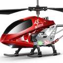 SYMA S107H-E RC Helicopter for Kids 8-12 and Beginners, Remote Control Helicopter with Altitude Hold, 2 Speed Modes, Whole Alloy Toy for Boys Girls Indoor Gift Red, Built-in Battery