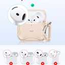 ESR for AirPods 4 Case, Compatible with AirPods 4th Generation Case (2024), Compatible with MagSafe, Powerful Drop Protection, Magnetic Lid, Cyber Series, Desert Titanium