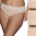 Vanity Fair Women's Illumination Hi Cut Panties, Silky Stretch & Satin Trim (XXL)