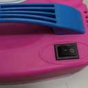 IDAODAN Electric Balloon Pump, Portable Electric Balloon Blower Machine Balloon Air Pump Dual Nozzle Rose Red 110V 600W Balloon Inflator for Party Decorations