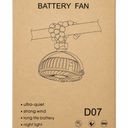 REENUO Handheld Mini Fan, Camping Fan with LED Lights, Baby Stroller Fan, 2200mA