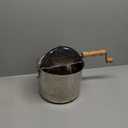 Stovetop Popcorn Maker With Wooden Handles, Silver, 5qt (529019ECS)
