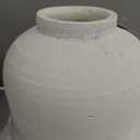 LB2 Large White Ceramic Vase, 11" Tall Zen Style Rustic vase, Terra Cotta Pitcher Vase, Distressed Farmhouse Decor, Pottery Decorative Flower for Home Decor (H 11" X 11")