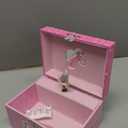 Barbie Storage Organizer for Accessories - Musical Jewelry Box with Spinning Figurine, Barbie Toys for Girls Ages 3-5 - 6 x 4.7 x 3.5 in