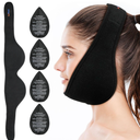 LotFancy Wisdom Teeth Ice Pack Head Wrap, Face Ice Pack for TMJ Jaw Toothache Pain Relief, with 4 Reusable Hot Cold Therapy Gel Packs, for Chin, Oral and Facial Surgery, for Kids, Teens, Petite Adults, Black 