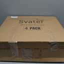 Svater 192 FT Outdoor String Lights 2W, Patio Light for Outside with 64 Antique S14 Plastic LED Bulbs, IP65 Waterproof Hanging Cafe Market Lighting, ETL-Listed Dimmable Warm White (48 FT x 4)