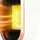 VNIMTI Space Heater, 1200W Portable Electric Heater indoor use, Mini Desk PTC Fast Heater for Office, Bedroom, Tip-Over & Overheat Protection, White