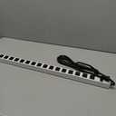 Metal 16 Outlet Power Strip, Mountable Heavy Duty Power Strip, 1200J Surge Protector Wall Mount Screws Outlet with Switch, Gaming Desk Strips Wide Spaced 15A 125V 1875W, 10 FT 14AWG Power Cord