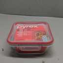 Pyrex Freshlock Glass Food Storage Container, Airtight & Leakproof Plastic Locking Lids, Freezer Dishwasher Microwave Safe, 8 Cup