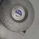 SHDIATOOL Diamond Grinding Cup Wheel 4-1/2 Inch for Granite Marble Iron Steel Masonry Convex Vacuum Brazed Grinding Disc Fits 7/8 Inch Arbor 115mm