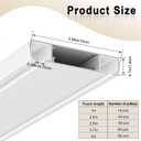 8.2ft Double Row Curtain Tracks Ceiling Mounted, Heavy Duty Silent Sliding Curtain Rails System, Aluminum Alloy Drape Track Set for Room Divider Living Room Bedroom Hospital (White, 2.5m)