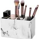 zccz Toothbrush and Toothpaste Holder - Multifunctional Countertop Electric Toothbrush Holder with 6 Slots - Toothpaste Razor Makeup Brushes Holder Organizer Stand for Bathroom Shower Vanity