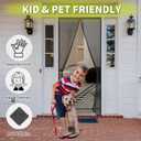 Magnetic Screen Door - Fits Door Opening 36x96 in, Actual Screen Size 38x97 in, Hands Free Mesh Partition,Heavy Duty Screen Door Mesh Curtain Keeps Bugs Out, Frame Hook & Loop, Pet and Kid Friendly