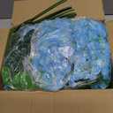 WONICE Artificial Flowers Hanging Flowers, Fake Wisteria Flower Garland Silk Vines Rattan String Decor for Home Wedding Arch Wall Garden Greenery Bedroom Outdoor Office Party Decoration (36, Blue)